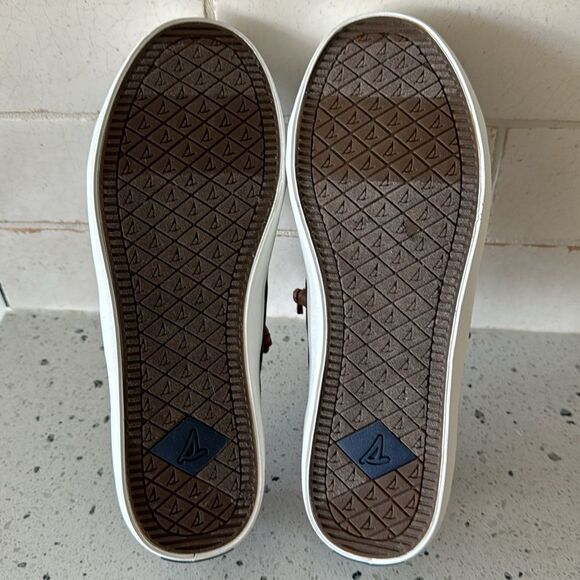 NWOB! Sperry Top-Sider Women's Pier Wave Blue Canvas Sneakers Slip On Size 6.5 - Picture 8 of 13